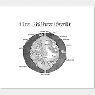 The Hollow Earth Map Posters and Art